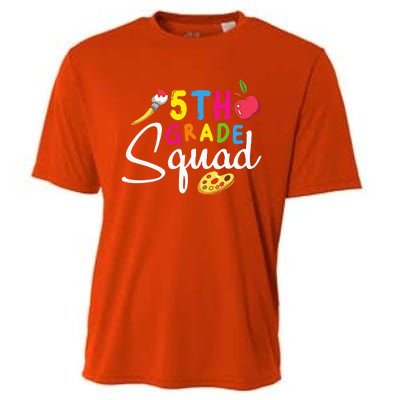 5th Grade Squad Fifth Teacher Student Team Back To School Cooling Performance Crew T-Shirt