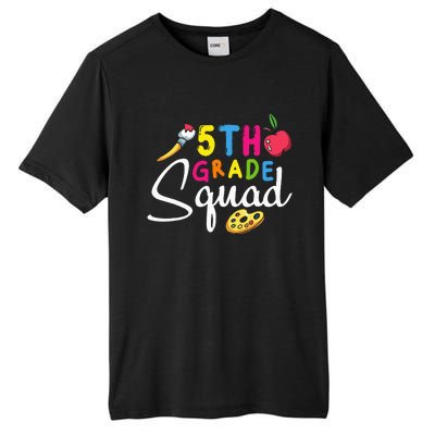 5th Grade Squad Fifth Teacher Student Team Back To School Tall Fusion ChromaSoft Performance T-Shirt