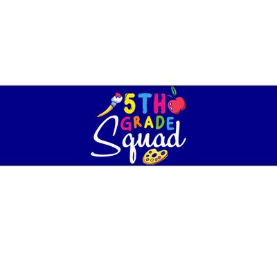 5th Grade Squad Fifth Teacher Student Team Back To School Bumper Sticker