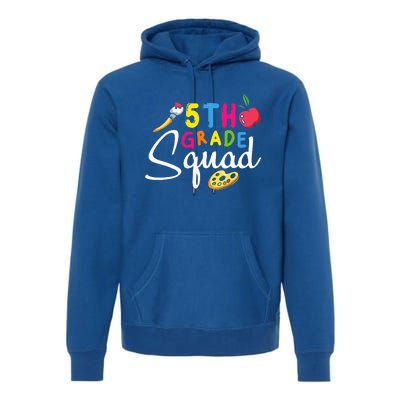 5th Grade Squad Fifth Teacher Student Team Back To School Premium Hoodie