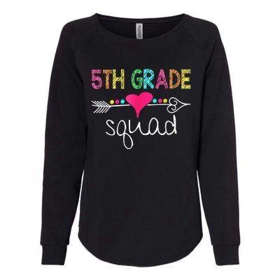 5th Grade Squad Fifth Teacher Student Team Back To School Womens California Wash Sweatshirt