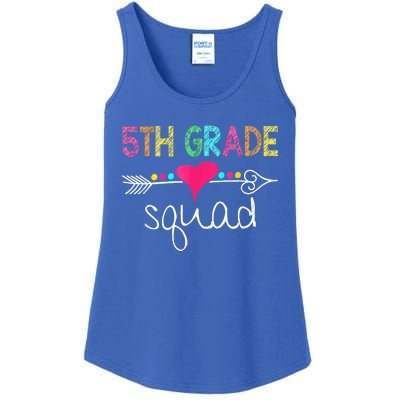 5th Grade Squad Fifth Teacher Student Team Back To School Ladies Essential Tank