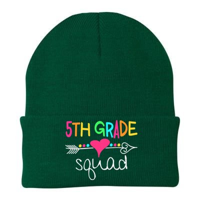 5th Grade Squad Fifth Teacher Student Team Back To School Knit Cap Winter Beanie