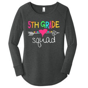 5th Grade Squad Fifth Teacher Student Team Back To School Women's Perfect Tri Tunic Long Sleeve Shirt