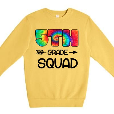 5th Grade Squad Teacher Students Premium Crewneck Sweatshirt