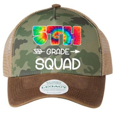 5th Grade Squad Teacher Students Legacy Tie Dye Trucker Hat