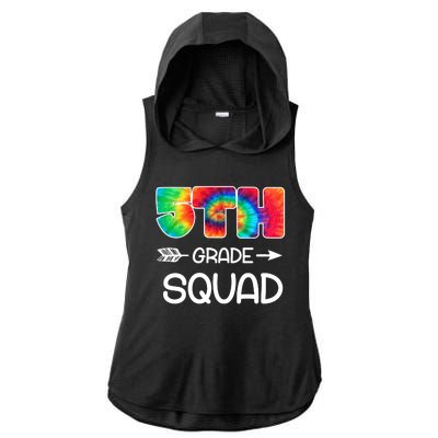 5th Grade Squad Teacher Students Ladies PosiCharge Tri-Blend Wicking Draft Hoodie Tank