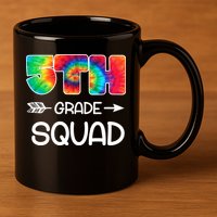 5th Grade Squad Teacher Students 11oz C Handle Ceramic Mug