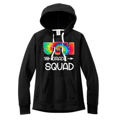 5th Grade Squad Teacher Students Women's Fleece Hoodie