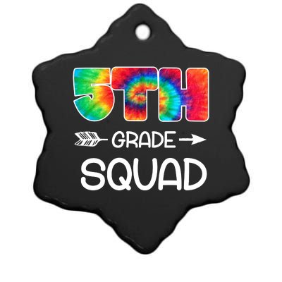 5th Grade Squad Teacher Students Ceramic Star Ornament