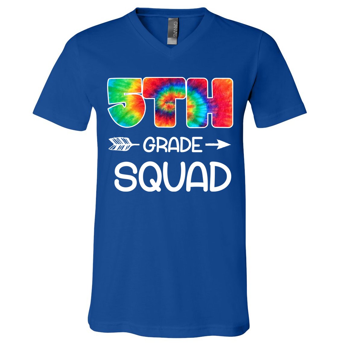 5th Grade Squad Teacher Students V-Neck T-Shirt