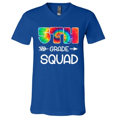 5th Grade Squad Teacher Students V-Neck T-Shirt