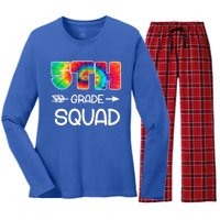 5th Grade Squad Teacher Students Women's Long Sleeve Flannel Pajama Set 