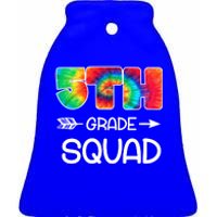 5th Grade Squad Teacher Students Ceramic Bell Ornament