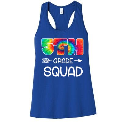 5th Grade Squad Teacher Students Women's Racerback Tank