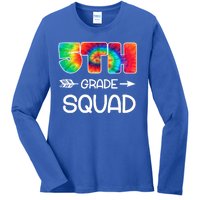 5th Grade Squad Teacher Students Ladies Long Sleeve Shirt