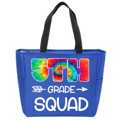 5th Grade Squad Teacher Students Zip Tote Bag