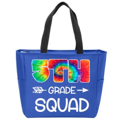 5th Grade Squad Teacher Students Zip Tote Bag