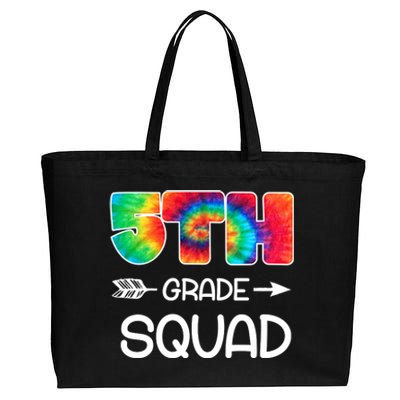 5th Grade Squad Teacher Students Cotton Canvas Jumbo Tote