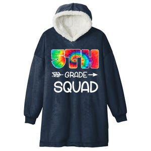 5th Grade Squad Teacher Students Hooded Wearable Blanket