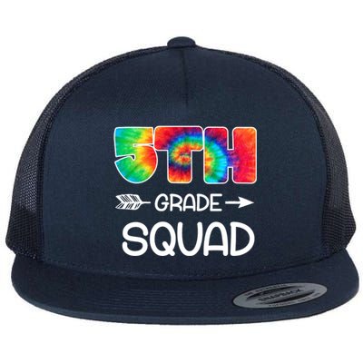 5th Grade Squad Teacher Students Flat Bill Trucker Hat