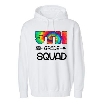 5th Grade Squad Teacher Students Garment-Dyed Fleece Hoodie