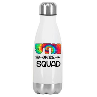 5th Grade Squad Teacher Students Stainless Steel Insulated Water Bottle