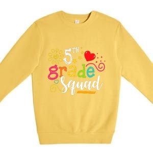 5th Grade Squad Student Teacher Gift Back To School Premium Crewneck Sweatshirt