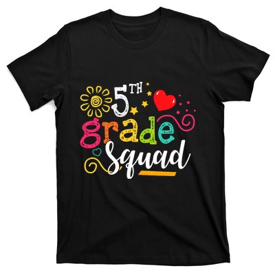 5th Grade Squad Student Teacher Gift Back To School T-Shirt