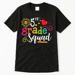 5th Grade Squad Student Teacher Gift Back To School Tall T-Shirt