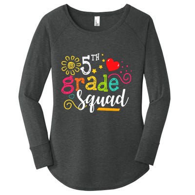 5th Grade Squad Student Teacher Gift Back To School Women's Perfect Tri Tunic Long Sleeve Shirt