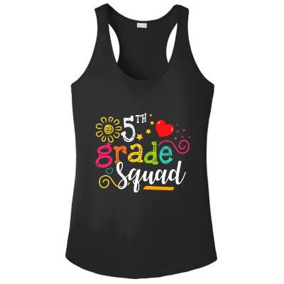 5th Grade Squad Student Teacher Gift Back To School Ladies PosiCharge Competitor Racerback Tank