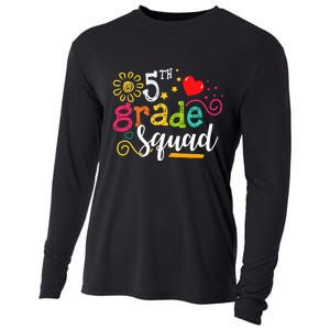 5th Grade Squad Student Teacher Gift Back To School Cooling Performance Long Sleeve Crew