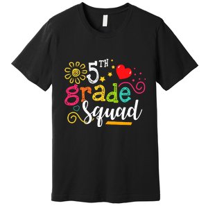 5th Grade Squad Student Teacher Gift Back To School Premium T-Shirt