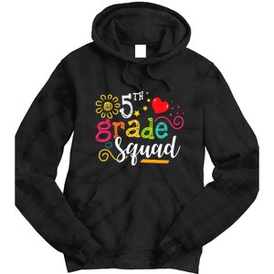 5th Grade Squad Student Teacher Gift Back To School Tie Dye Hoodie