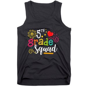 5th Grade Squad Student Teacher Gift Back To School Tank Top