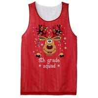 5th Grade Squad Reindeer Christmas Mesh Reversible Basketball Jersey Tank