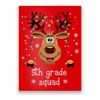 5th Grade Squad Reindeer Christmas Poster