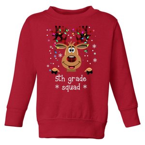 5th Grade Squad Reindeer Christmas Toddler Sweatshirt