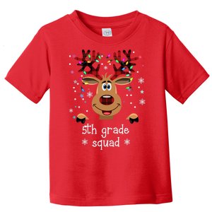 5th Grade Squad Reindeer Christmas Toddler T-Shirt