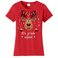 5th Grade Squad Reindeer Christmas Women's T-Shirt