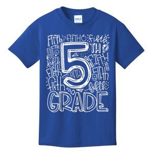 5th Grade Typography Team Fifth Grade Teacher Back To School Kids T-Shirt