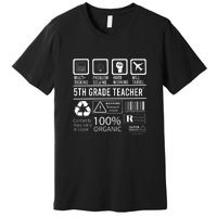 5th Grade Teacher MultiTasking Certified Job Gift Fifth Grade Premium T-Shirt