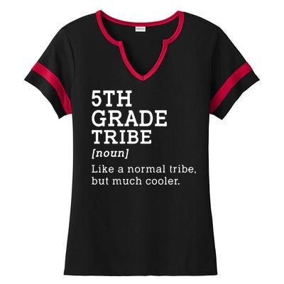 5th Grade Tribe Back To School Gift Teacher Fifth Grade Team Gift Ladies Halftime Notch Neck Tee