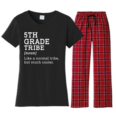 5th Grade Tribe Back To School Gift Teacher Fifth Grade Team Gift Women's Flannel Pajama Set