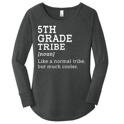 5th Grade Tribe Back To School Gift Teacher Fifth Grade Team Gift Women's Perfect Tri Tunic Long Sleeve Shirt