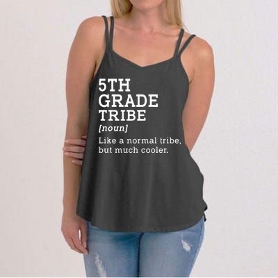 5th Grade Tribe Back To School Gift Teacher Fifth Grade Team Gift Women's Strappy Tank