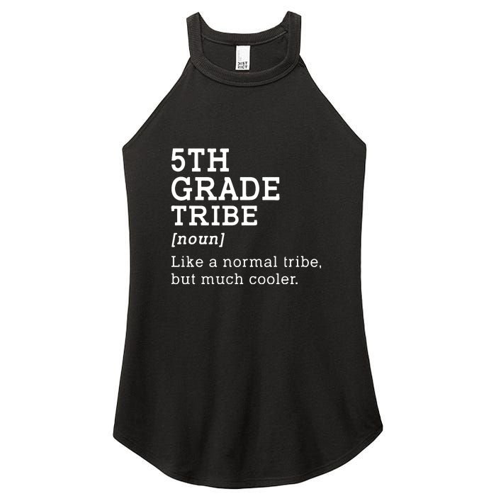 5th Grade Tribe Back To School Gift Teacher Fifth Grade Team Gift Women's Perfect Tri Rocker Tank