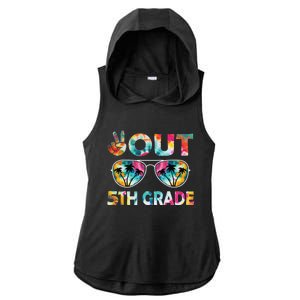 5th Grade Tie Dye Graduation Last Day Of School Fifth Grade Ladies PosiCharge Tri-Blend Wicking Draft Hoodie Tank