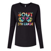 5th Grade Tie Dye Graduation Last Day Of School Fifth Grade Womens Cotton Relaxed Long Sleeve T-Shirt